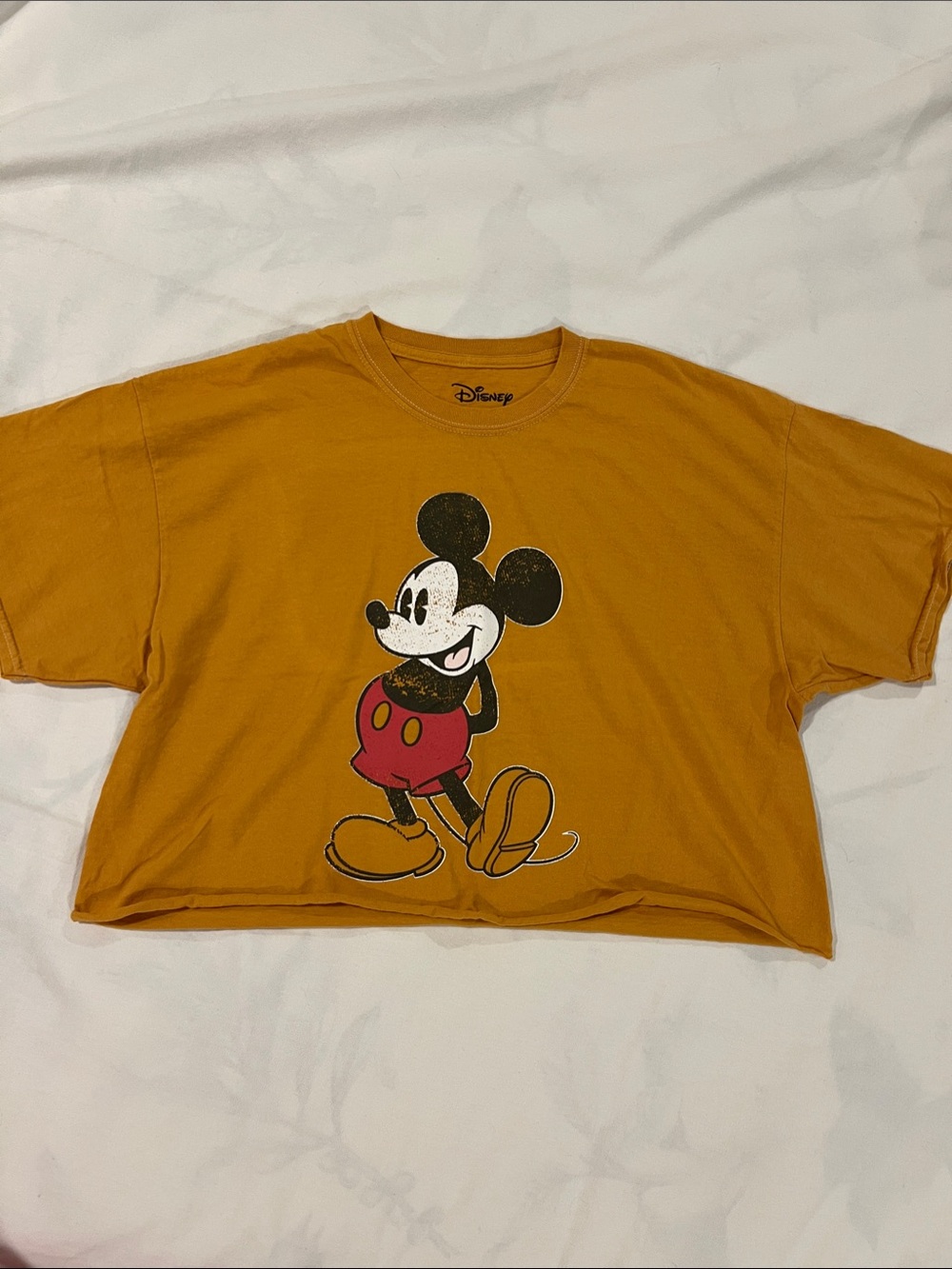 Disney Mustard Yellow Mickey Mouse Graphic Tee